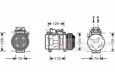 VAN WEZEL 3000k087 -  Компрессор, кондиционер